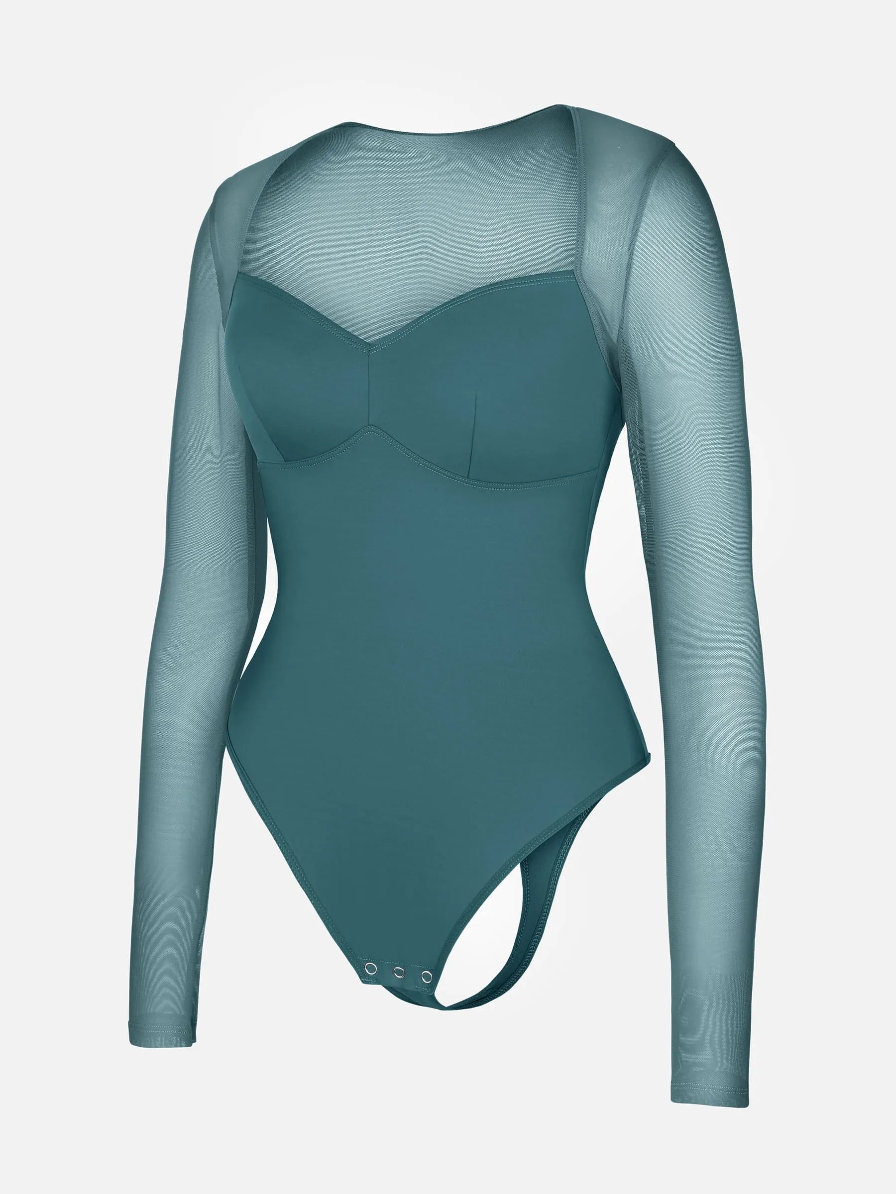 Shapevive Mesh Panel V-Neck Bodysuit