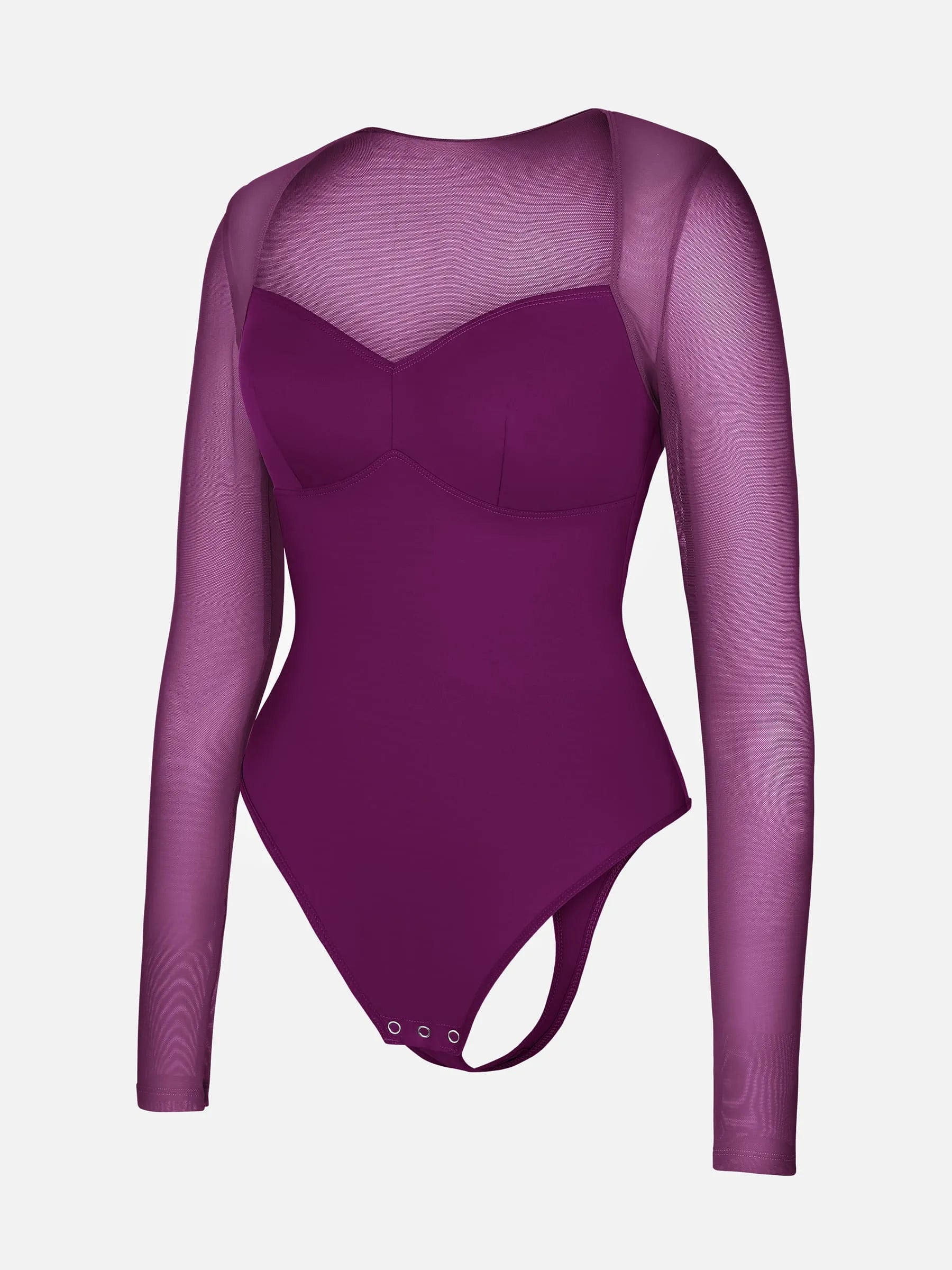 Shapevive Mesh Panel V-Neck Bodysuit