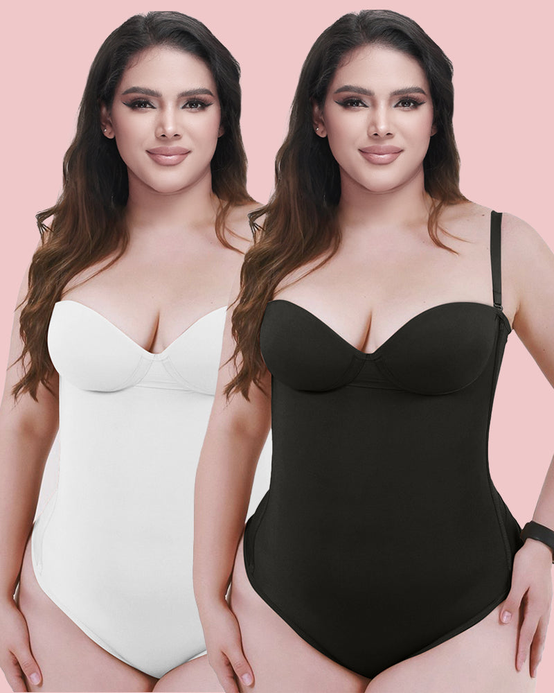 Nahtloser Shapewear-Bodysuit mit Schnürung hinten