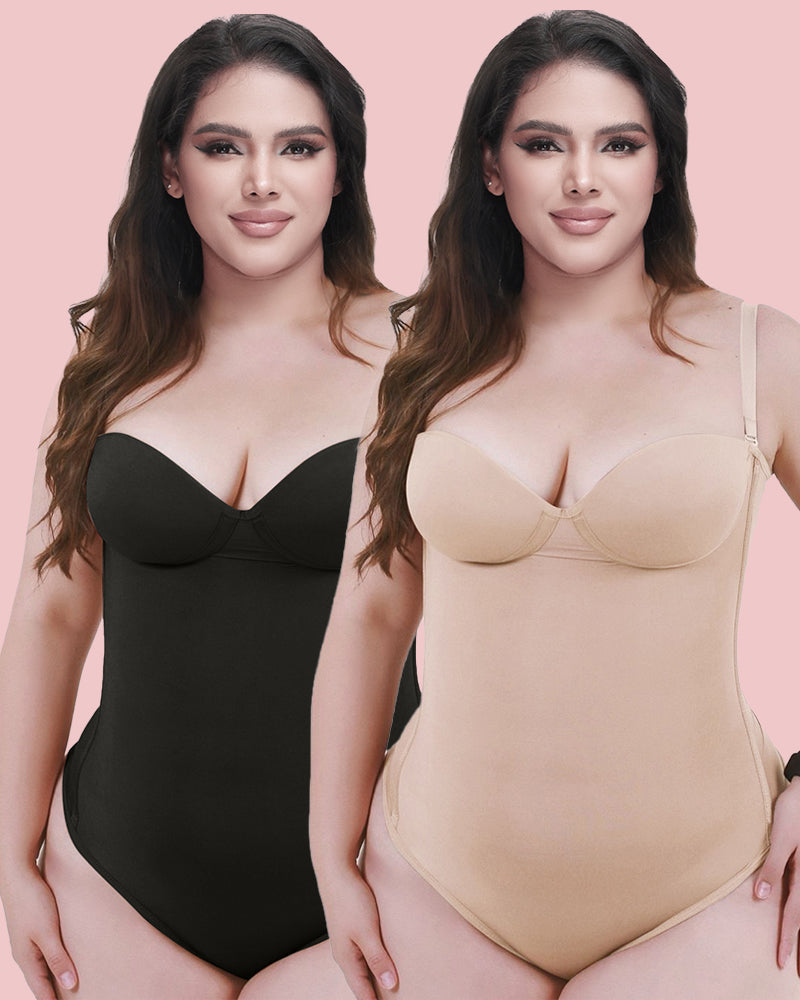 Nahtloser Shapewear-Bodysuit mit Schnürung hinten