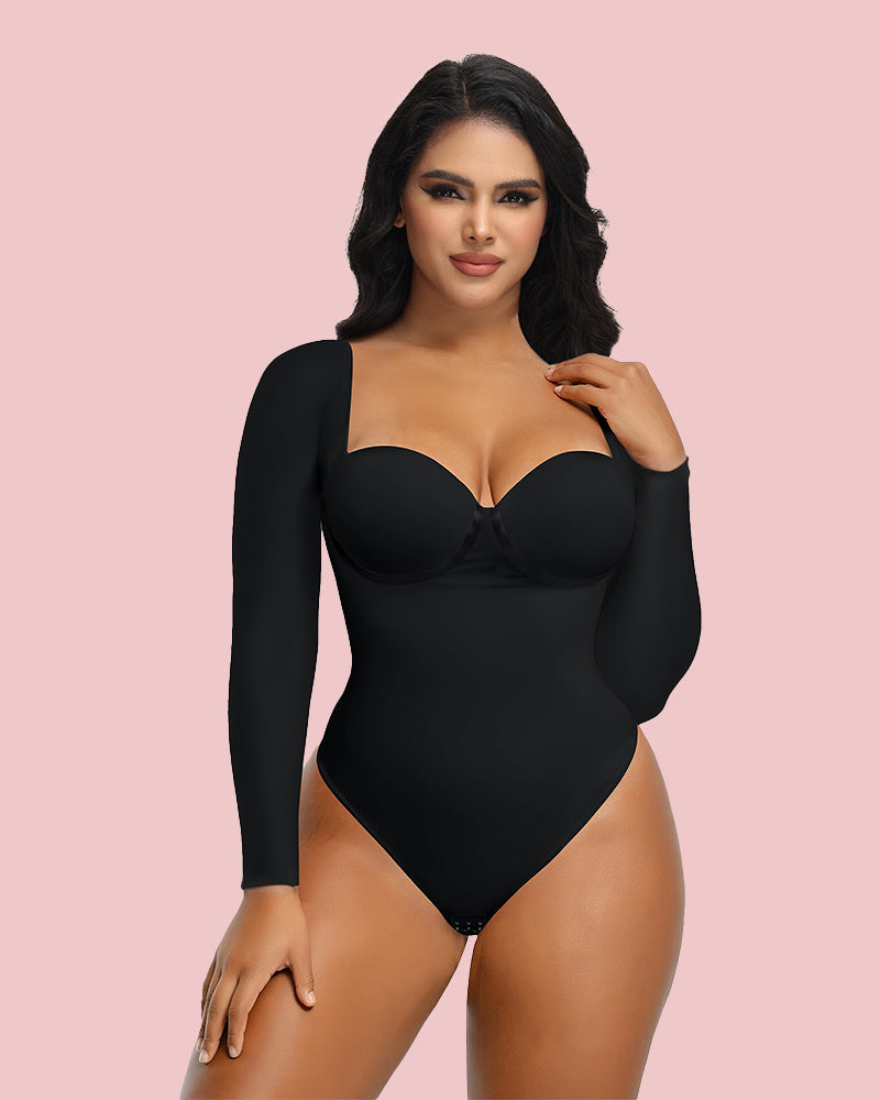 Nahtloser Shapewear-Bodysuit mit Schnürung hinten