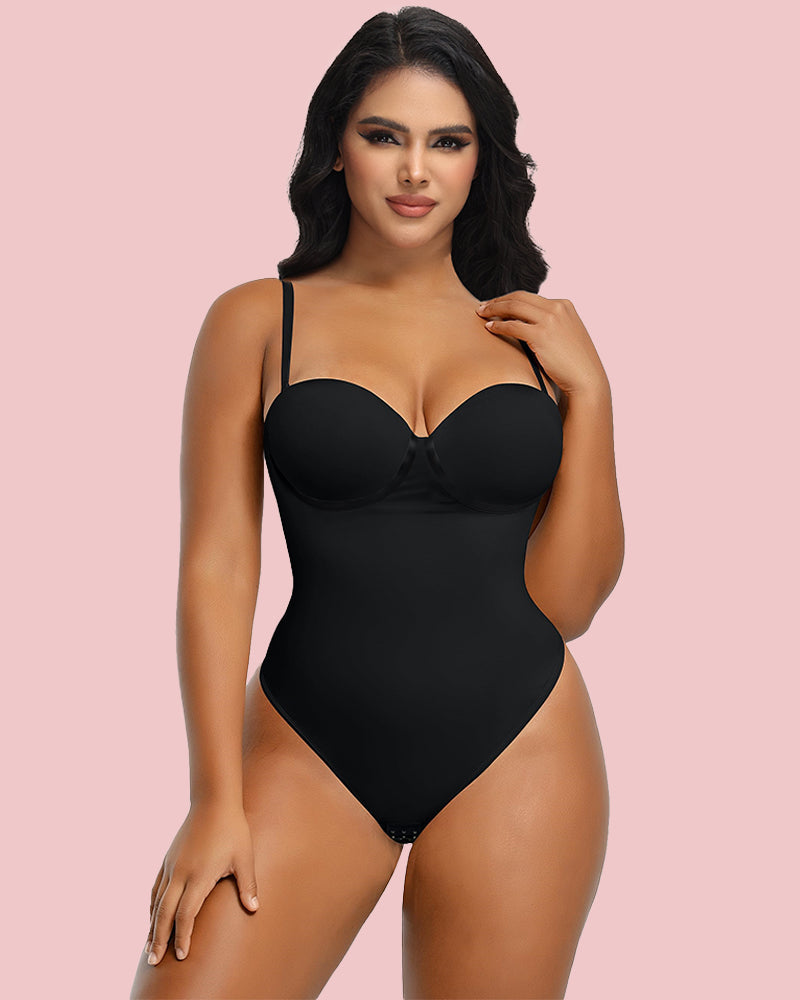 Nahtloser Shapewear-Bodysuit mit Schnürung hinten